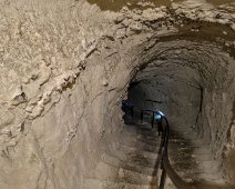 L'escalier d'accès au donjon